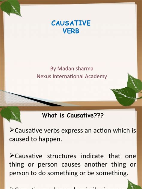 causative nexus definition